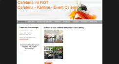 Desktop Screenshot of cafeteria-fidt.de