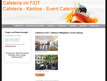 Tablet Screenshot of cafeteria-fidt.de